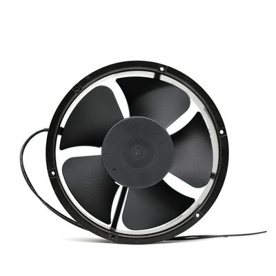 Black 640CFM 68W DC Axial Cooling Fan, 48 Volt DC Cooling Fan Brushless