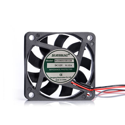4500RPM 60x60x15mm DC Axial Cooling Fan Brushless Soft Wind Untuk Komputer