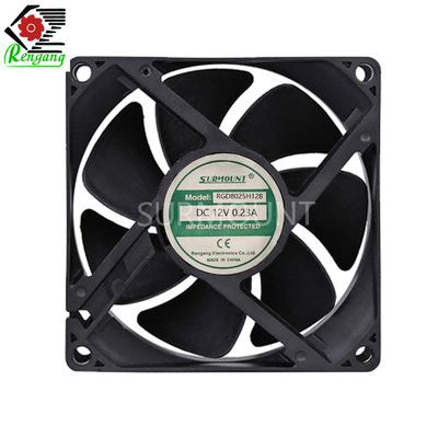 80x80x25mm DC Axial Flow Fan Untuk Pembuangan Panas CPU 5V 12V 24V 48V