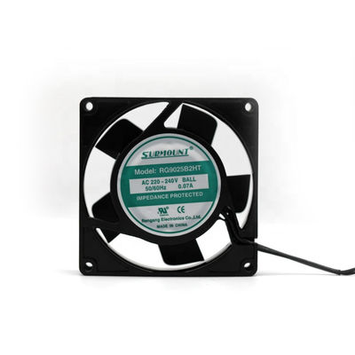 Rohs Certified 92x92x25mm AC Axial Cooling Fan Industrial Untuk Mesin Las