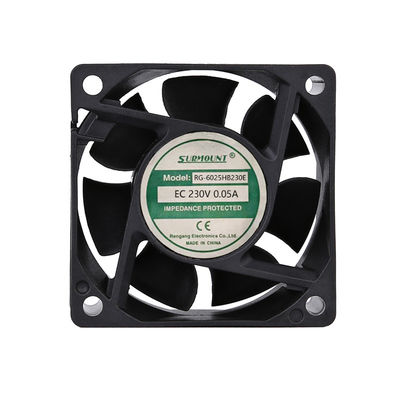 Black High RPM 60mm Cooling Fan Sleeve Bearing Dengan Persetujuan CE